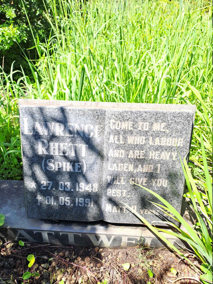 ATTWELL Lawrence Rhett 1948-1991