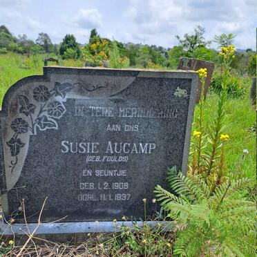 AUCAMP Susie nee FOULDS 1908-1937