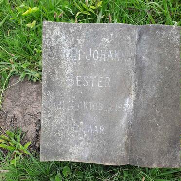 BESTER Sarah Johanna -1952
