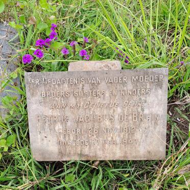 BRUIN Petrus Jacobus, De 1912-1946