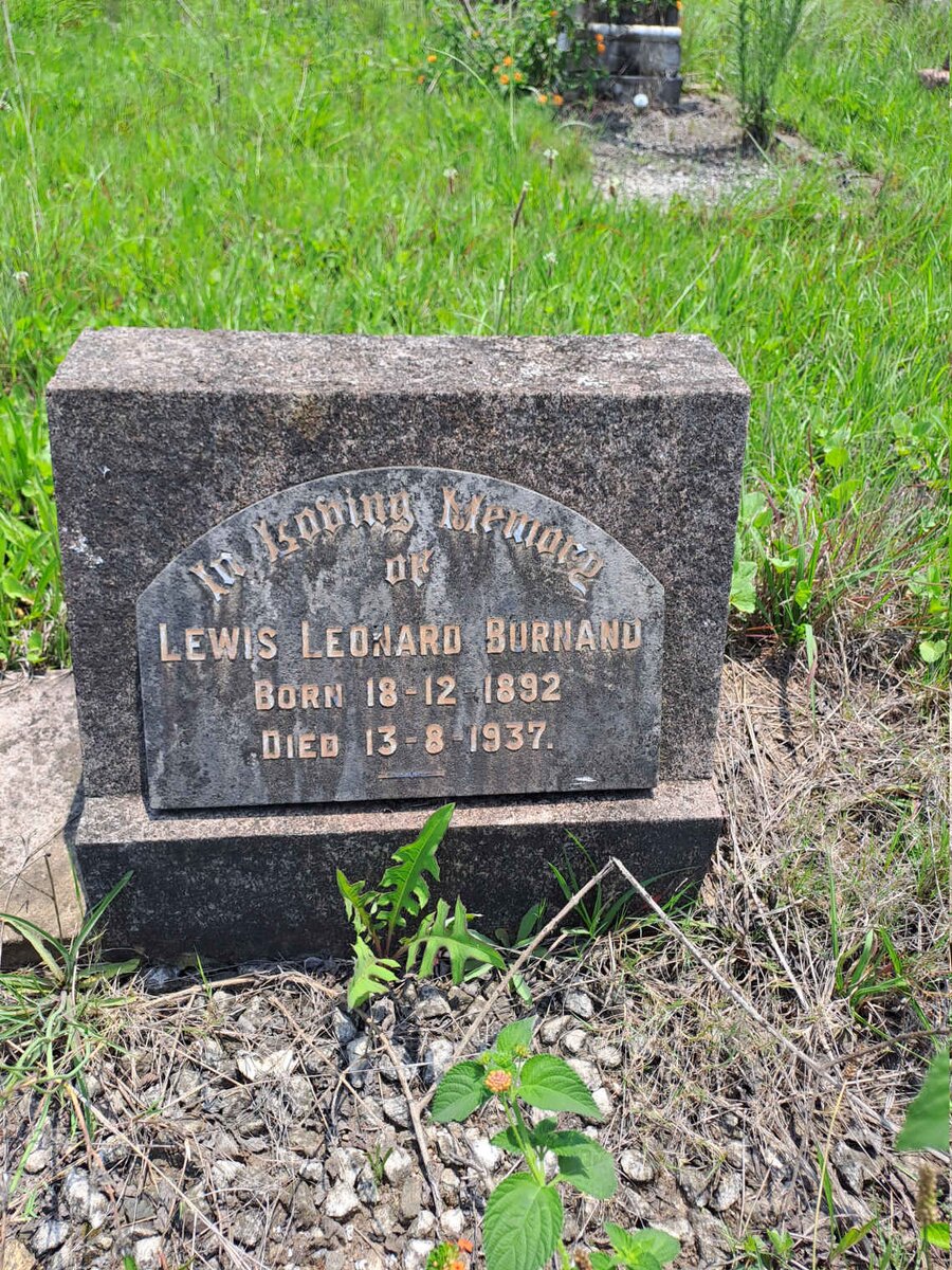 BURNAND Lewis Leonard 1892-1937