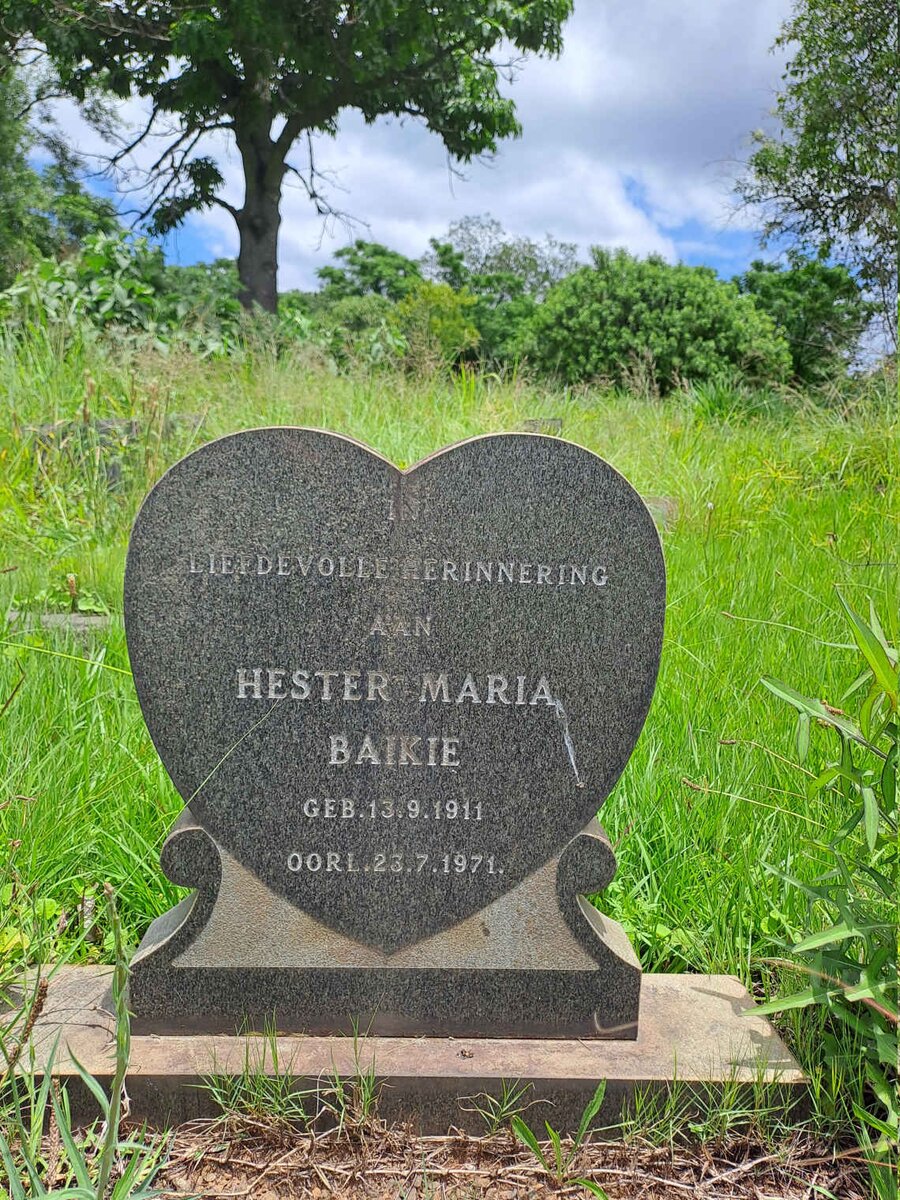 BAIKIE Hester Maria 1911-1971
