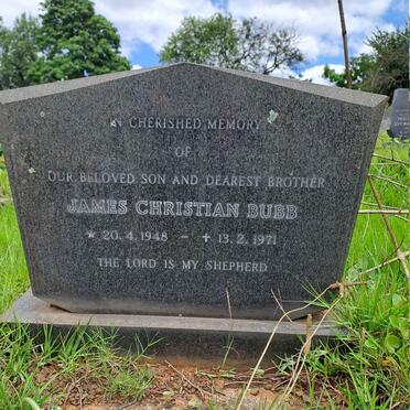 BUBB James Christian 1948-1971