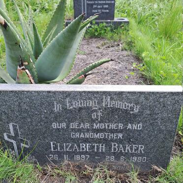 BAKER Elizabeth 1897-1980