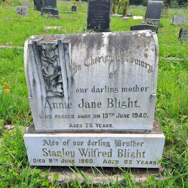 BLIGHT Annie Jane -1940 :: BLIGHT Stanley Wilfred -1960