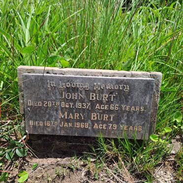 BURT John -1937 & Mary -1968