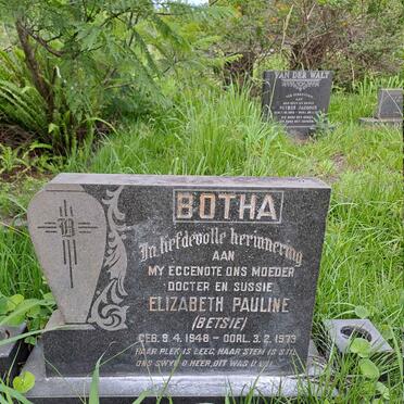 BOTHA Elizabeth Pauline 1948-1973