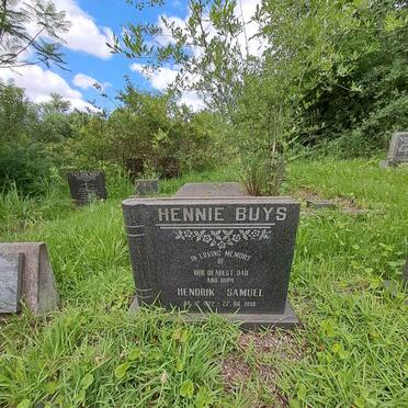 BUYS Hendrik Samuel 1922-1998
