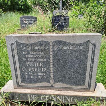 CONNING Pieter Cornelius, de 1928-1985