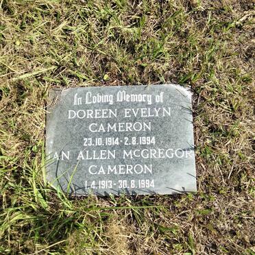 CAMERON Ian Allen McGregor 1913-1994 & Doreen Evelyn 1914-1994