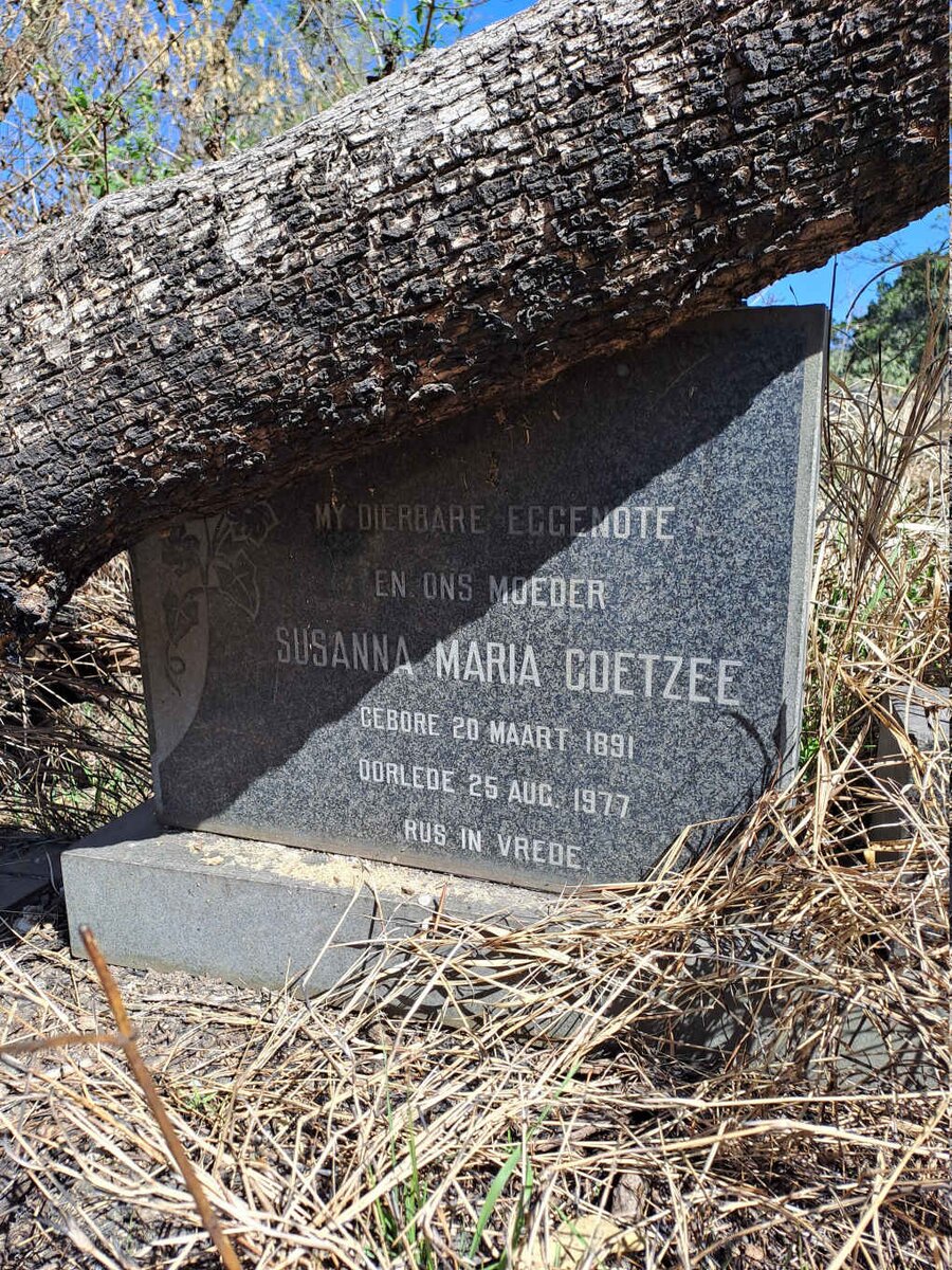 COETZEE Susanna Maria 1891-1977