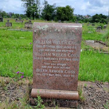 COSS William Welch -1932 & Helen Armour -1954 :: COSS William Welch -1906