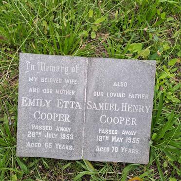 COOPER Samuel Henry -1955 & Emily Etta -1953
