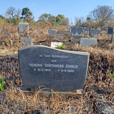 CRONJE Hendrik Oosthuizen 1903-1969