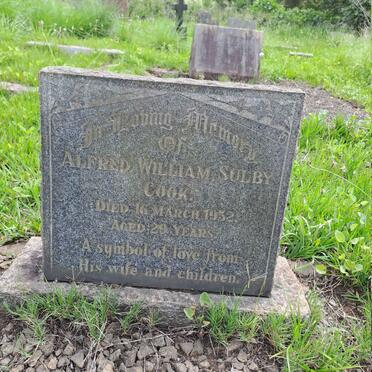 COOK Alfred William Sulby -1952