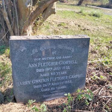 CAMPBELL Harry Gwatkin, FLETCHER -1952 & Ann 1952