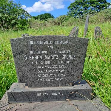 CRONJE Stephen Maritz 1961-1980