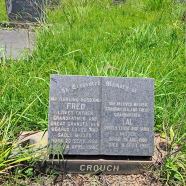 CROUCH Fred 1902-1985 & Lal 1908-1992