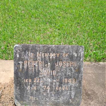 DAVID Frederick Joseph -1943