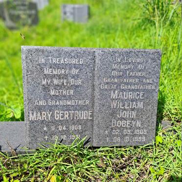 DOBEYN Maurice William John 1909-1999 & Mary Gertrude 1909-1991