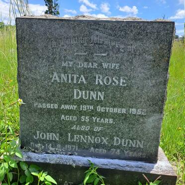 DUNN John Lennox -1971 & Anita Rose -1952
