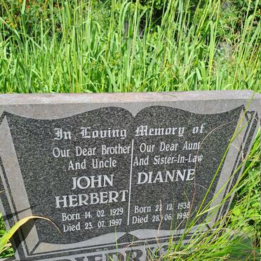 DIEDRICKS John Herbert 1929-1997 & Dianne 1938-1996