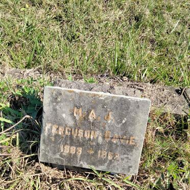 DAVIE M.A.J., FERGUSON 1883-1963