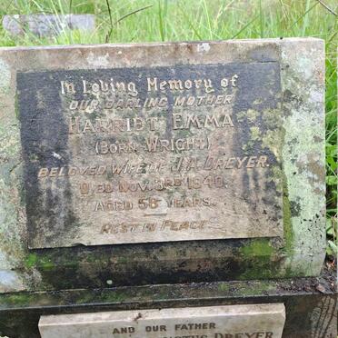 DREYER Johannes Augustus 1869-1959 & Harriet Emma WRIGHT -1940