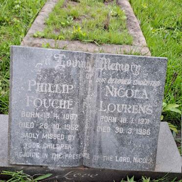 FOUCHE Phillip 1867-1952 :: LOURENS Nicola 1971-1986