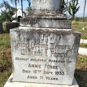 FORGE William I. -1933