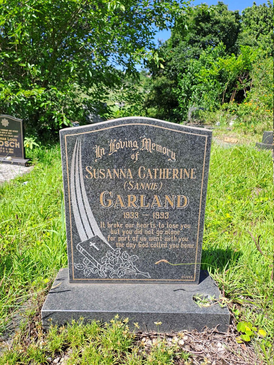 GARLAND Susanna Catherine 1933-1993