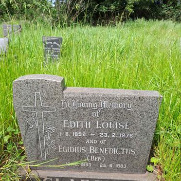 GLAESER Egidius Benedictus 1890-1983 & Edith Louise1892-1976