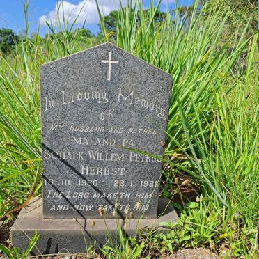 HERBST Schalk Willem Petrus 1930-1981