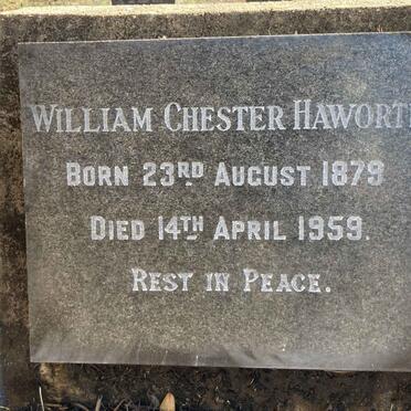 HAWORTH William Chester 1879-1959