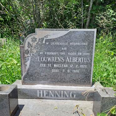 HENNING Louwrens Albertus  1926-1986