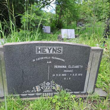 HEYNS Hermina Elizabeth 1920-1972
