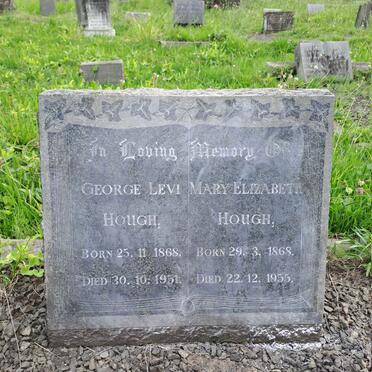 HOUGH George Levi 1868-1951 & Mary Elizabeth 1868-1955
