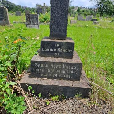 HAYES Sarah Hope -1942