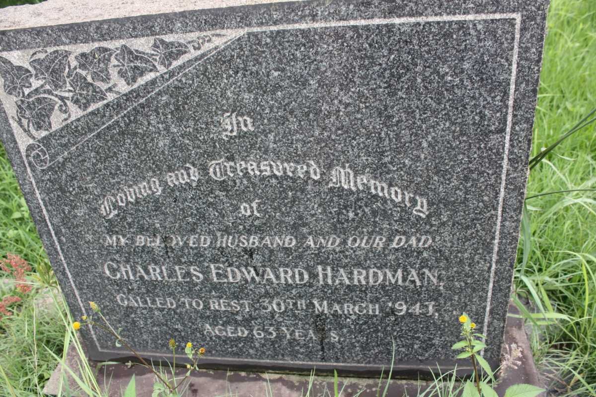 HARDMAN Charles Edward -1947
