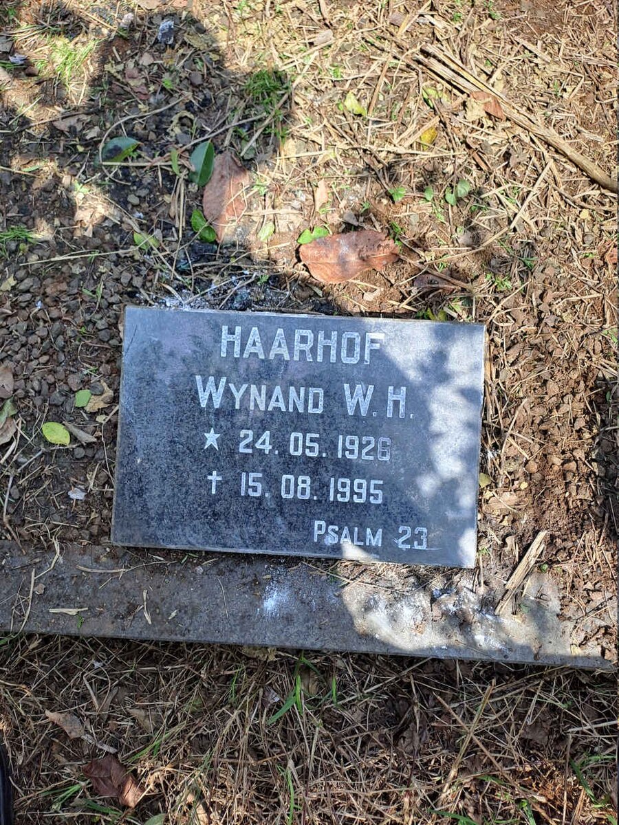 HAARHOFF Wynand W.H. 1926-1995