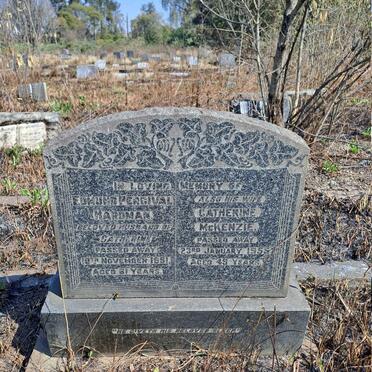 HARDMAN Edmund Percival -1951 & Catherine McKenzie -1955