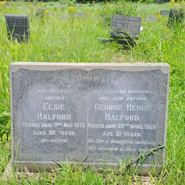 HALFORD George Henry -1966 & Elsie -1975