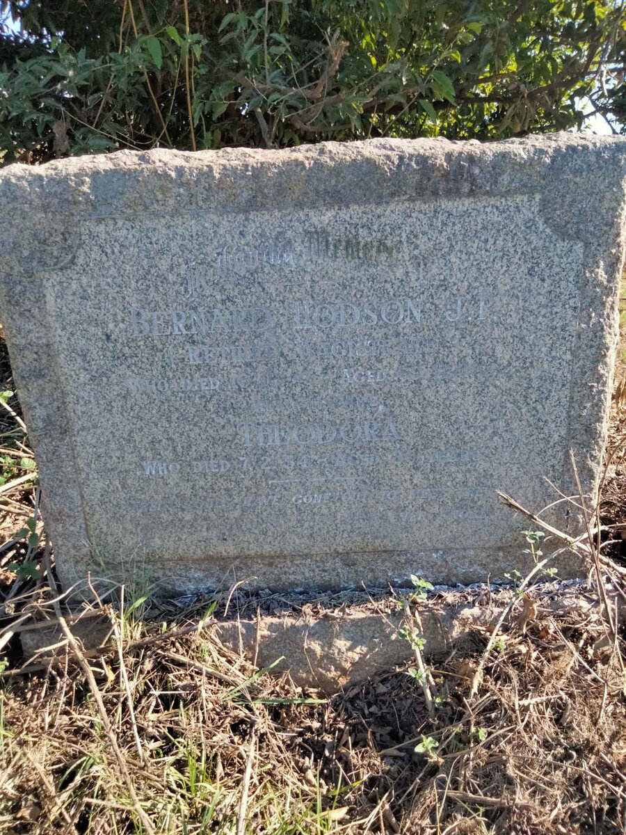 HODSON Bernard -? & Theodora -1934