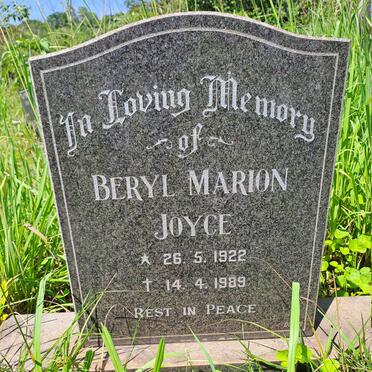 JOYCE Beryl Marion 1922-1989