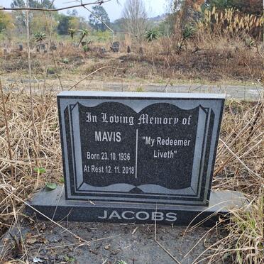 JACOBS Mavis 1936-2018