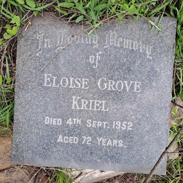 KRIEL Eloise Grove -1952