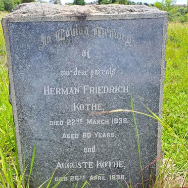 KOTHE Herman Friedrich -1938 & Auguste -1938