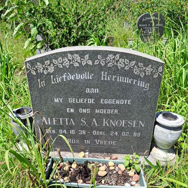 KNOESEN Aletta S.A. 1938-1988