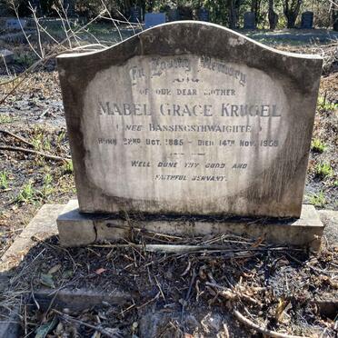 KRUGEL Mabel Grace nee BASSINGSTHWAIGHTE 1885-1959