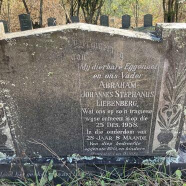 LIEBENBERG Abraham Johannes Stephanus -1958